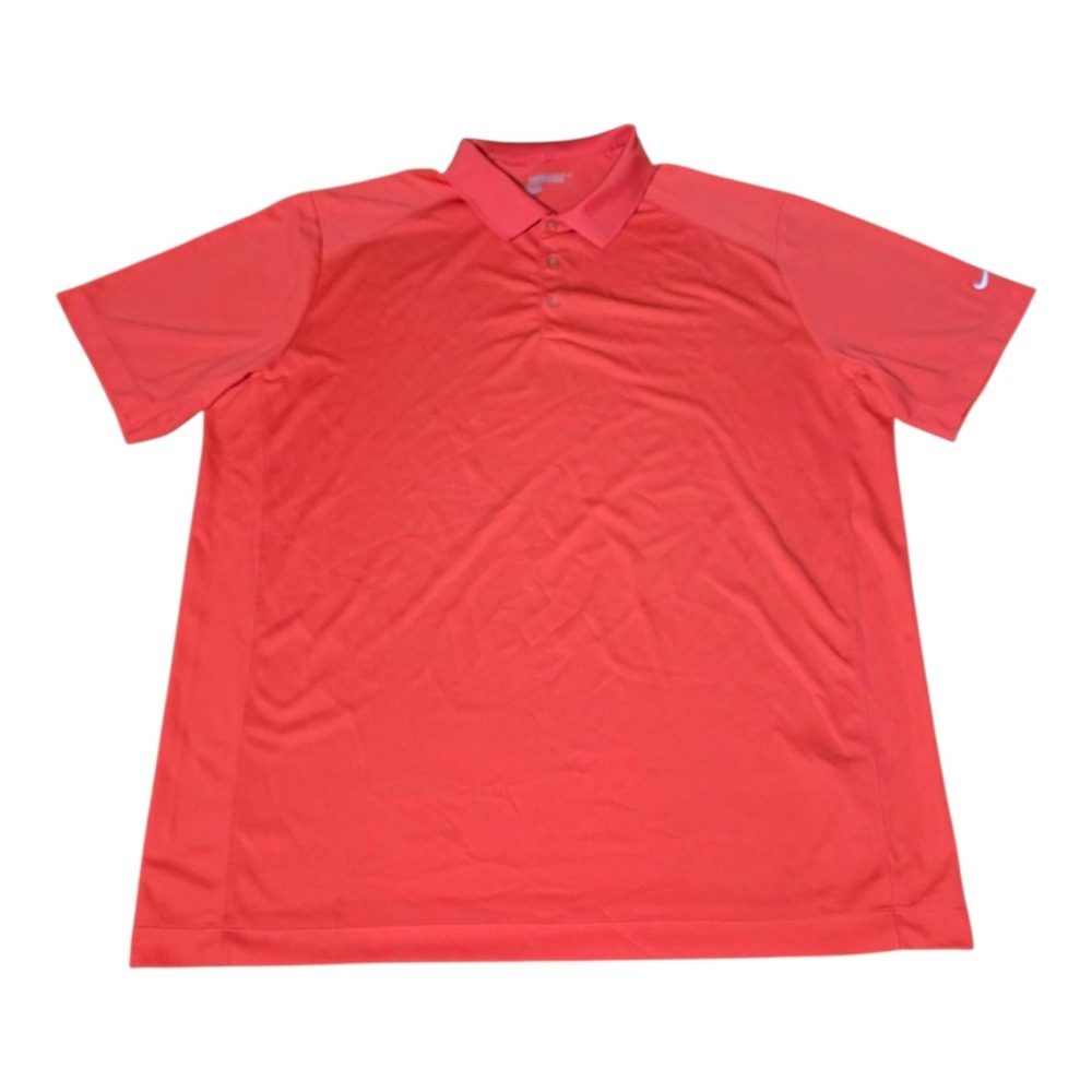 Nike Golf Polo Shirt – Red – 2XL – Dri-FIT Tour Performance A8